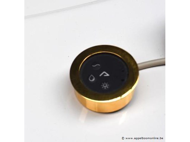 Design massage/chromo bad dia 210 vv vergulde accesoires - afbeelding 3 van  6