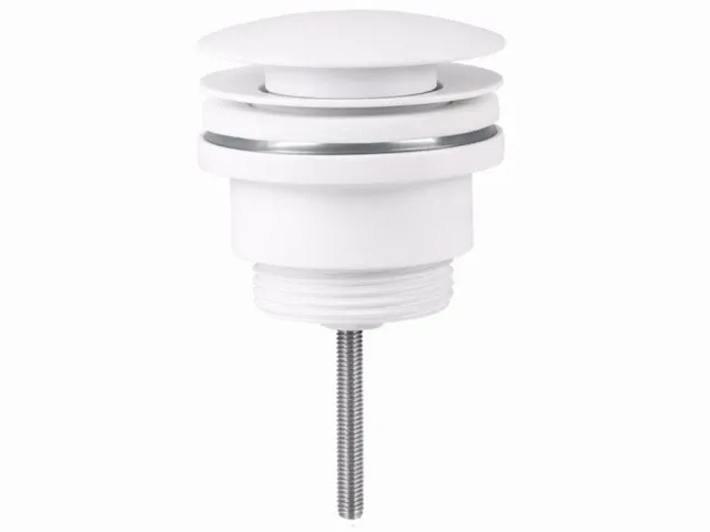 Design sifon met afvoerplug wit - afbeelding 3 van  6