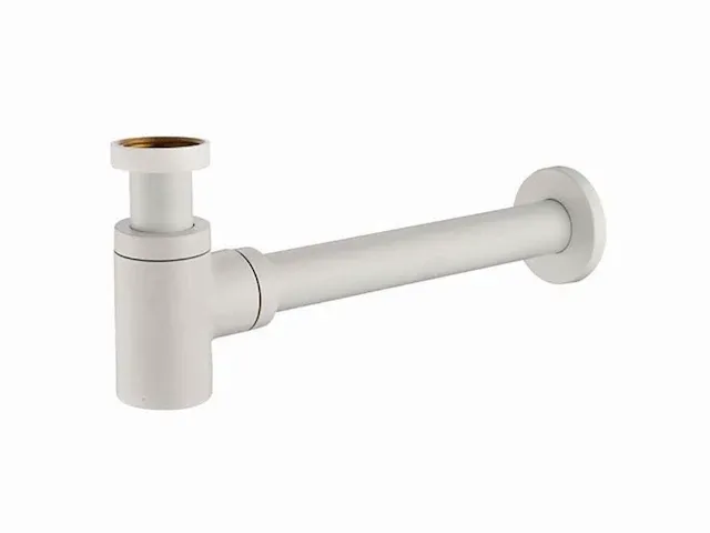 Design sifon met afvoerplug wit - afbeelding 4 van  6