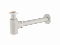 Design sifon met afvoerplug wit - afbeelding 4 van  6