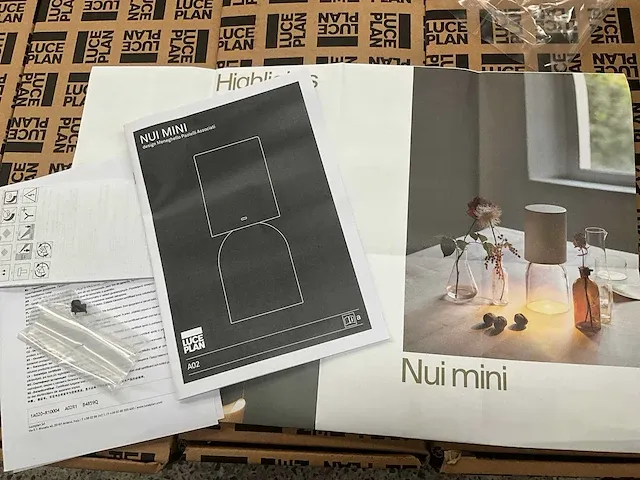 Design tafellamp luceplan nui mini - grijs - afbeelding 5 van  5