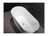 Design vrijstaand bad - 198 l - 150*70*58cm - wit - afbeelding 3 van  9