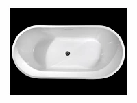Design vrijstaand bad - 198 l - 150*70*58cm - wit - afbeelding 4 van  9