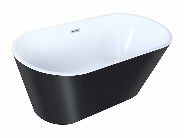 Design vrijstaand bad - 201 l - zwart - afbeelding 4 van  6