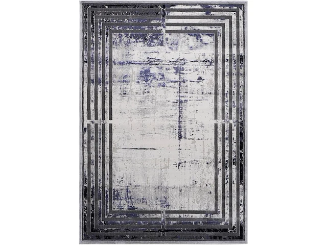 Designertapijt160*230cm grijs-navy - afbeelding 1 van  2