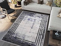 Designertapijt160*230cm grijs-navy - afbeelding 2 van  2