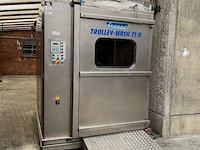 Desinfecteer/reinigingsmachine voor karren lapauw