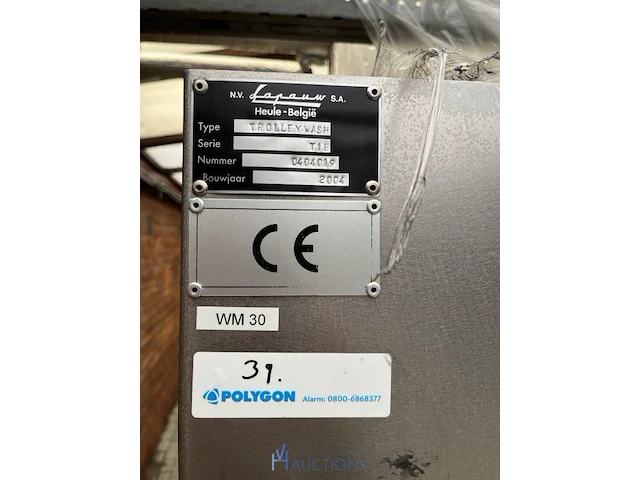 Desinfecteer/reinigingsmachine voor karren lapauw - afbeelding 4 van  9