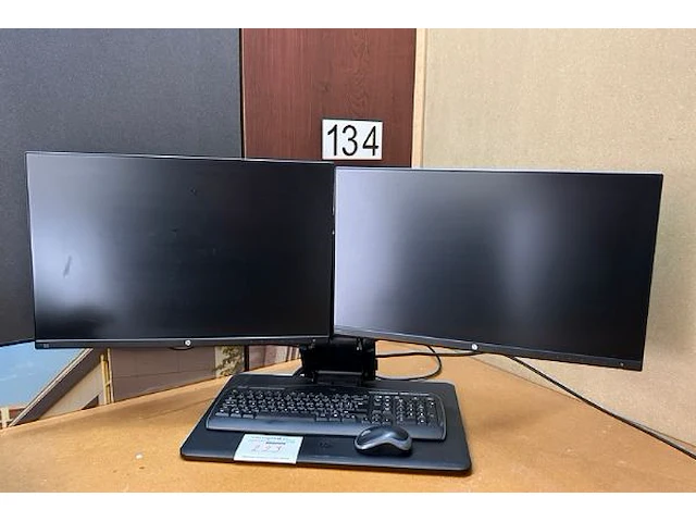 Desktop hp, 2 hp schermen met beugel - afbeelding 3 van  10