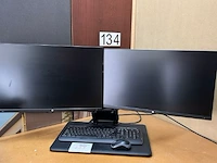 Desktop hp, 2 hp schermen met beugel - afbeelding 3 van  10