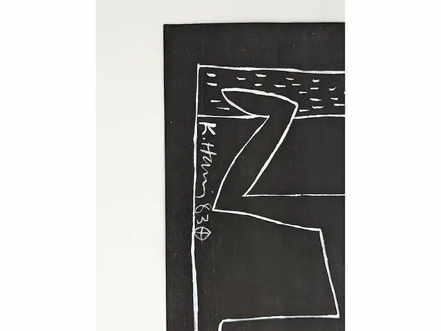 Dessin au feutre keith haring de 1983 - 83 - afbeelding 2 van  5