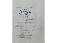 Dessin au feutre keith haring de 1983 - 83 - afbeelding 4 van  5