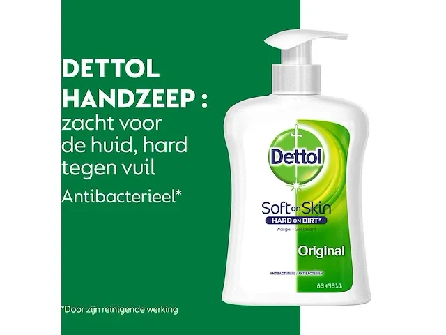 Dettol handzeep - antibacterieel - original - 250ml - afbeelding 2 van  3