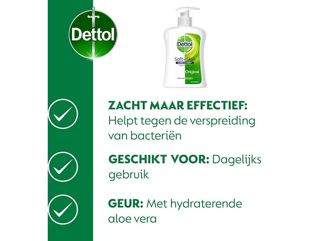 Dettol handzeep - antibacterieel - original - 250ml - afbeelding 3 van  3