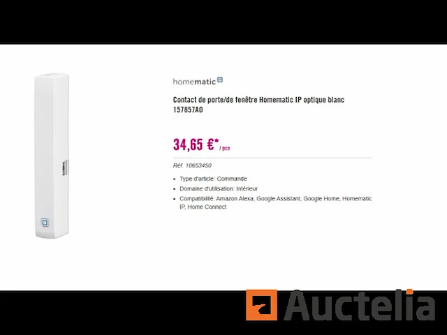 Deur-/raamcontact homematic 157857ao - afbeelding 1 van  1
