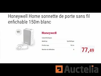 Deurbel draadloos honeywell home dc313sp2 series 3 - afbeelding 1 van  2