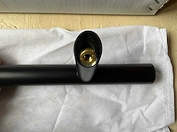 Deurgreep rvs zwart gecoat 500mm met schuine voeten - afbeelding 5 van  8