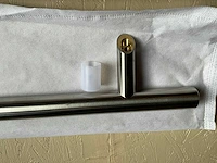 Deurgreep t-model 500mm in roestvrijstaal met schuine voeten - afbeelding 9 van  11