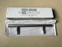 Deurgreep t-model 500mm in roestvrijstaal met schuine voeten