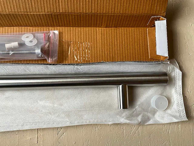 Deurgreep t-model 700mm in roestvrijstaal - afbeelding 4 van  8