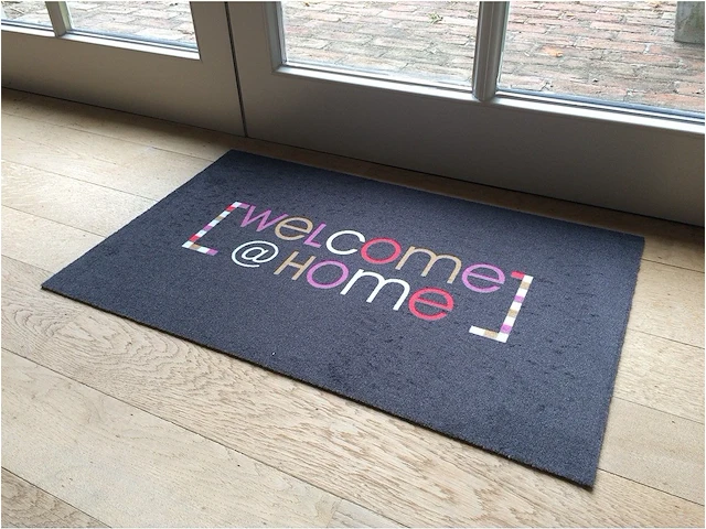 Deurmat - welcome home - deco-style - 50 x 80 cm - afbeelding 1 van  5