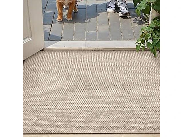 Deurmat beige 92*142cm - afbeelding 1 van  3