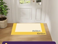 Deurmat beige 92*142cm - afbeelding 2 van  3