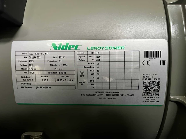 Deutz — leroy-somer 45 kva noodstroomaggregaat - afbeelding 19 van  42