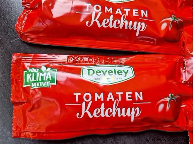 Develey ketchup 12*20ml - afbeelding 2 van  3