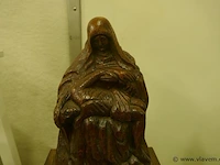 Devotica beeld in massief hout - afbeelding 2 van  3
