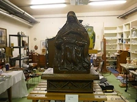 Devotica beeld in massief hout - afbeelding 3 van  3