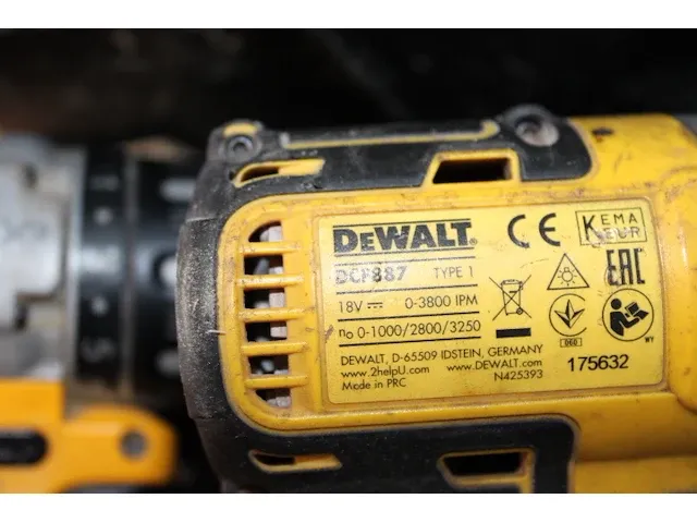 Dewalt 2x vijsmachine - afbeelding 4 van  5