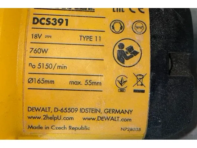 Dewalt accu cirkelzaag - afbeelding 3 van  10