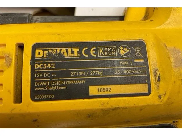 Dewalt accu kitspuit dc542 - afbeelding 2 van  3