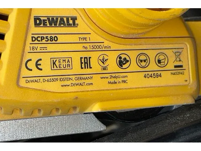 Dewalt accu schaafmachine - afbeelding 3 van  9