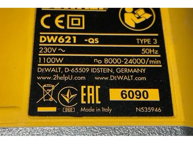 Dewalt bovenfrees - afbeelding 2 van  7