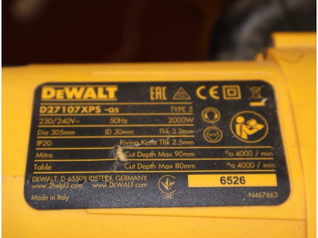 Dewalt combinatiezaag - afbeelding 4 van  8