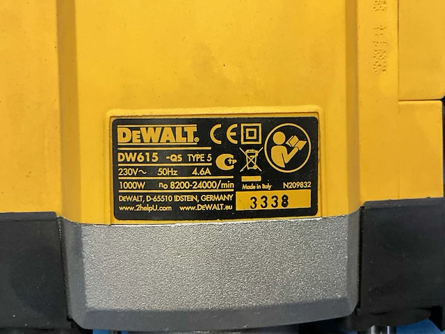 Dewalt dw615 bovenfrees - afbeelding 3 van  3