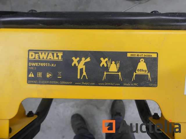 Dewalt dwe74911-xj rolverstekzaaghouder - afbeelding 1 van  7