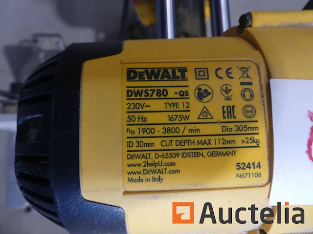 Dewalt dws780-qs verstekzaag - afbeelding 2 van  10