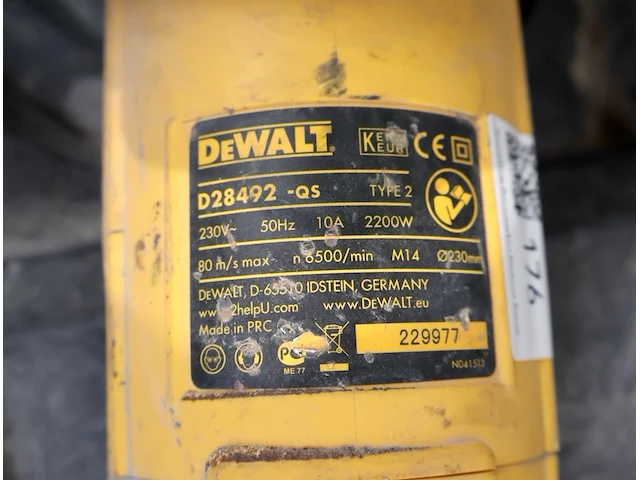 Dewalt haakse slijper - afbeelding 3 van  5