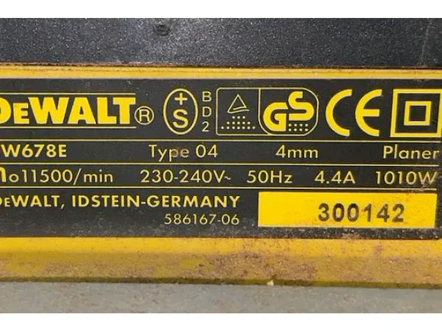 Dewalt schaafmachine - afbeelding 5 van  5