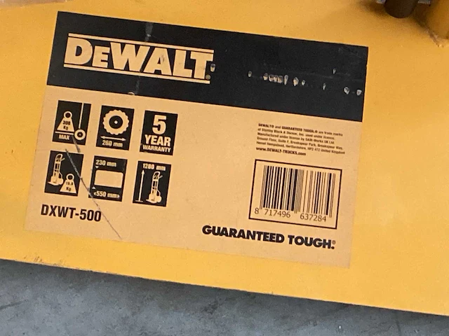 Dewalt steekwagen incompleet - afbeelding 2 van  4