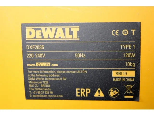 Dewalt ventilator - afbeelding 3 van  3