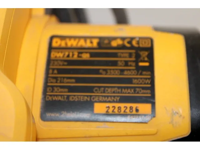 Dewalt versterkzaag - afbeelding 3 van  4