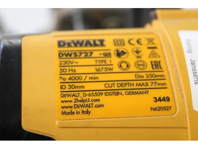 Dewalt versterkzaag - afbeelding 2 van  4