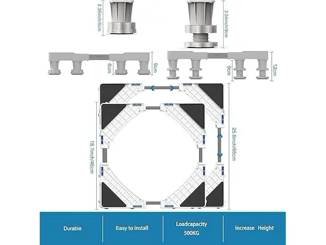 Dewel wasmachinebasisframe - afbeelding 3 van  3