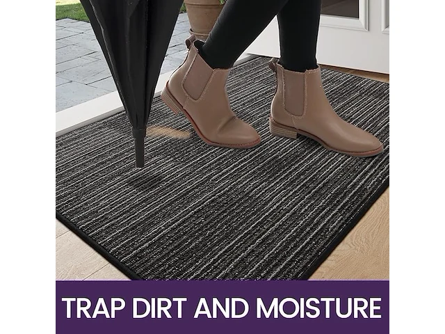 Dexi deurmat 80 x 120 cm charcoal - afbeelding 1 van  3