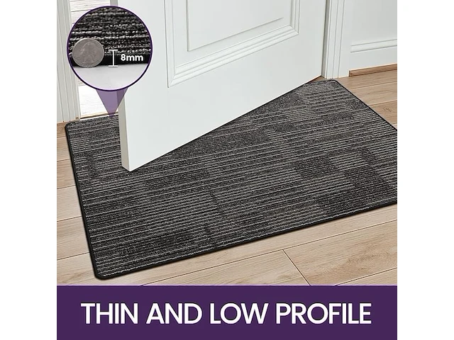 Dexi deurmat 80 x 120 cm charcoal - afbeelding 3 van  3