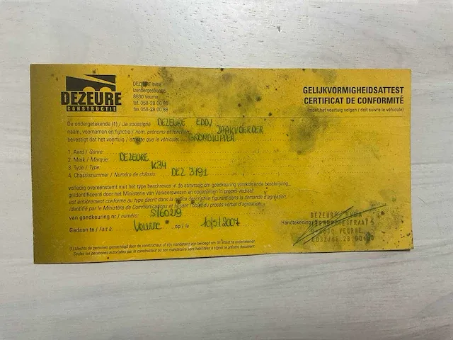 Dezeure grondkipper k 34 - 2007 - afbeelding 5 van  15